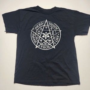 Spencers T-Shirt Men's Large Black Short Sleeve Crew Neck Witch Unisex Cotton